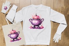 Watercolor Cauldron Sublimation Clipart Design