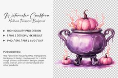 Watercolor Cauldron Sublimation Clipart Design