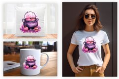 Watercolor Cauldron Sublimation Clipart Design