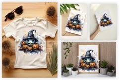 halloween watercolor clipart design