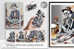 Digital Paper Cowboy Skeleton Product Image 1