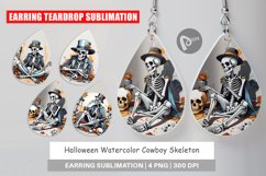 Earring Teardrop Cowboy Skeleton Product Image 1