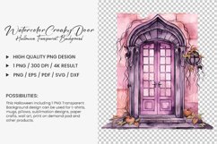 Watercolor Creaky Door Clipart Design