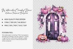 Watercolor Creaky Door Clipart Design