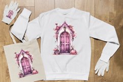 Watercolor Creaky Door Clipart Design