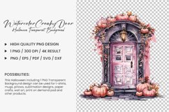 Watercolor Creaky Door Clipart Design