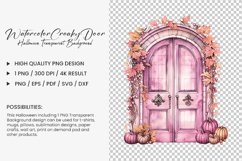 Watercolor Creaky Door Clipart Design