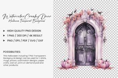 Watercolor Creaky Door Clipart Design