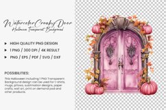 Watercolor Creaky Door Clipart Design