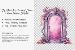 Watercolor Creaky Door Clipart Design