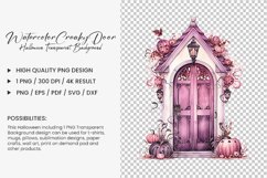 Watercolor Creaky Door Clipart Design
