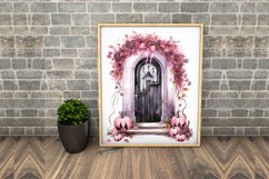 Watercolor Creaky Door Clipart Design