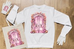 Watercolor Creaky Door Clipart Design