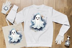 Watercolor Ghost Clipart PNG Design