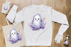 Watercolor Ghost Clipart PNG Design