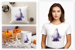 Watercolor Ghost Clipart PNG Design