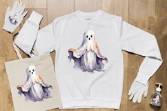 Watercolor Ghost Clipart PNG Design