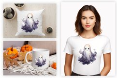 Watercolor Ghost Clipart PNG Design