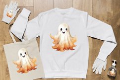 Watercolor Ghost Clipart PNG Design