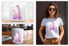 Halloween Watercolor Ghost Sublimation Clipart Design