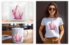 Watercolor Ghost Sublimation Clipart Design