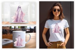 Watercolor Ghost Sublimation Clipart Design