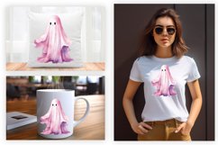 Watercolor Ghost Sublimation Clipart Design
