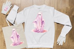 Watercolor Ghost Sublimation Clipart Design