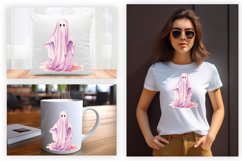 Watercolor Ghost Sublimation Clipart Design