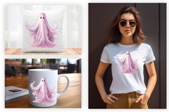 Watercolor Ghost Sublimation Clipart Design
