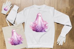 Watercolor Ghost Sublimation Clipart Design