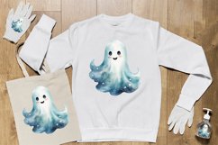 Watercolor Ghost Sublimation Clipart PNG Design