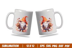 Halloween Watercolor Gnome Witch Sublimation Clipart Bundles Product Image 3