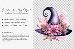 Watercolor Hat Clipart PNG Design