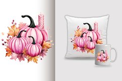 Watercolor pumpkin carving Sublimation PNG Clipart