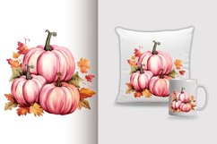 Watercolor pumpkin carving Sublimation PNG Clipart