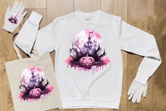 Watercolor Scary Night Sublimation Clipart 
