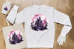 Watercolor Scary Night Sublimation Clipart 