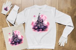 Watercolor Scary Night Sublimation Clipart 