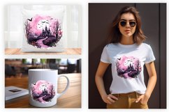 Watercolor Scary Night Sublimation Clipart 