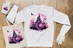 Watercolor Scary Night Sublimation Clipart 