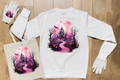 Watercolor Scary Night Sublimation Clipart 