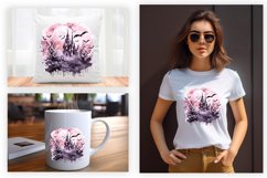 Watercolor Scary Night Sublimation Clipart 