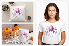 watercolor spider clipart png
