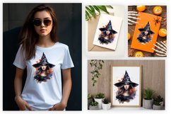 Watercolor Spooky Witch Clipart PNG Design