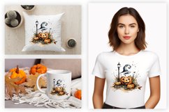 halloween watercolor sublimation