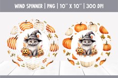 Halloween Watercolor Wind Spinner Sublimation | wearwolf Product Image 1