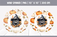 Halloween Watercolor Wind Spinner Sublimation | wearwolf Product Image 1
