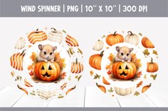 Halloween Watercolor Wind Spinner Sublimation | Hamster Product Image 1