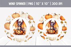 Halloween Watercolor Wind Spinner Sublimation Cute dragon Product Image 1